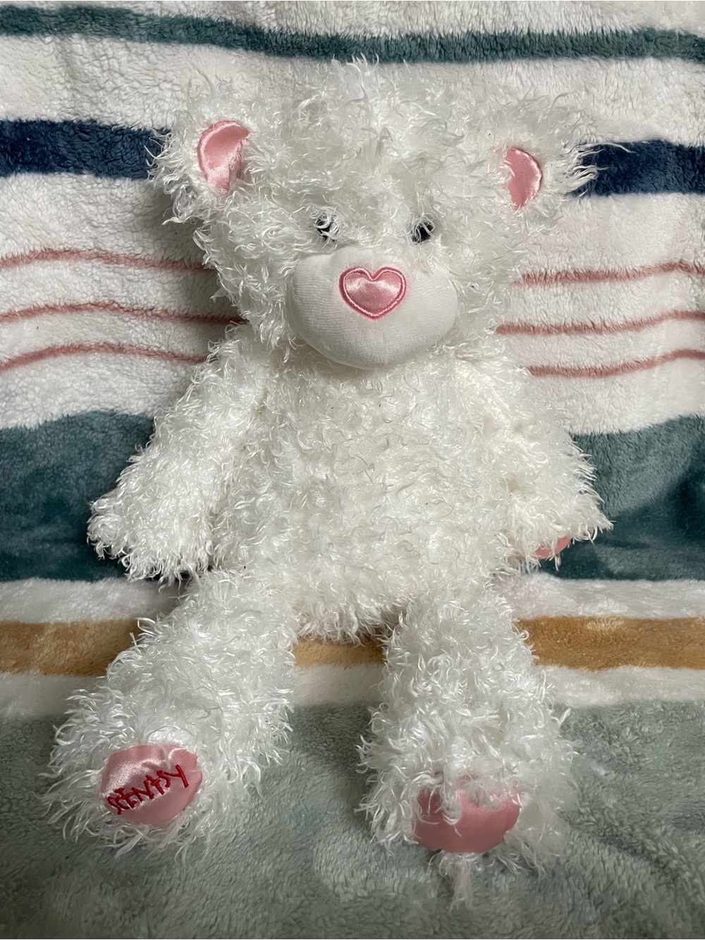 Retired Scentsy Buddy Plush Kitty with Pink Heart Nose